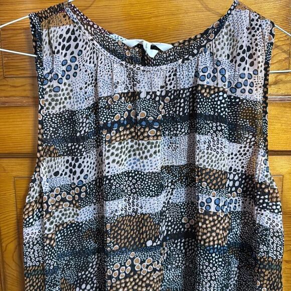 BCBGeneration Asymmetrical Abstract Blouse Women’s Small - Picture 4 of 7